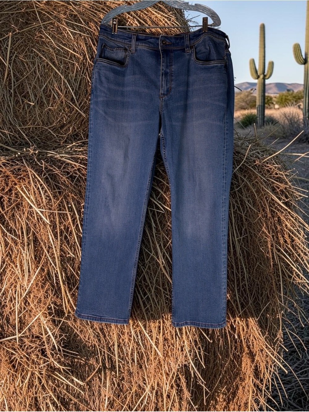 Tommy Bahama Mens Straight Leg Jeans Blue 38x30